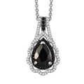 Karis Elite Shungite and Multi Gemstome 1.70 ctw Royal Crown Pendant in Platinum Bond with Stainless Steel Necklace 20 Inches - Sticky add to cart bar