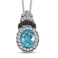 D'Joy Orissa Rhodolite Garnet, Multi Gemstone Pendant Necklace (20 Inches) in 18K Vermeil YG Over Sterling Silver 2.75 ctw