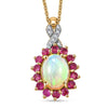 Ethiopian Welo Opal & Niassa Ruby