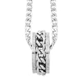 Chain Necklace (24 Inches) and Ring (Size 6.0) in Stainless Steel - Sticky add to cart bar