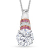 Moissanite & Pink Sapphire