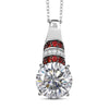Moissanite & Red Sapphire