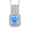 Blue Moissanite