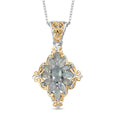 Narsipatnam Alexandrite Pendant Necklace (20 Inches) in 18K Vermeil YG and Rhodium Over Sterling Silver 1.20 ctw - Sticky add to cart bar