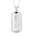 Prayer Bar Pendant Necklace 18 Inches in Stainless Steel - Sticky add to cart bar