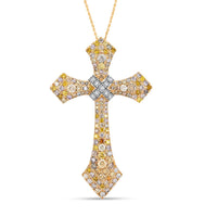 Modani Multi Diamond 2.10 ctw Pendant Necklace in 14K Yellow Gold 18 Inches