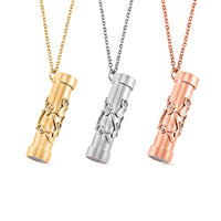 Set of 3 - Simulated Multi Color Diamond 2.40 ctw Kaleidoscope Pendant Necklace in ION Plated YG, RG and Stainless Steel 30-32 Inches