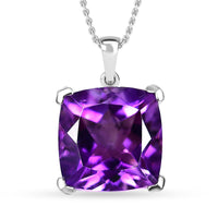 Moroccan Rose 4.35 ctw Victorian Elegance Pendant in Rhodium Over Sterling Silver with Stainless Steel Necklace 20 Inches