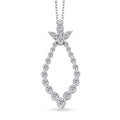 Clarte Icicle Collection Moissanite 1.10 ctw Pendant Necklace in Platinum Over Sterling Silver 18-20 Inches - Sticky add to cart bar