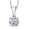 IGI Certified Luxuriant Lab Grown Diamond E-F VS 1.00 ctw Pendant Necklace in Platinum Over Sterling Silver 20 Inches - Sticky add to cart bar