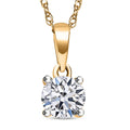 Luxuriant Lab Grown Diamond E-F VS 0.50 ctw Pendant Necklace in 14K Yellow Gold 20 Inches - Sticky add to cart bar