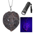 Natural Yooperlite 90.00 ctw Carved Loin Pendant Necklace in Stainless Steel 20 Inches with Free UV Flash Light - Sticky add to cart bar
