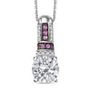 Moissanite & Pink Sapphire
