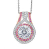Moissanite & Pink Sapphire