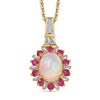 Ethiopian Welo Opal & Niassa Ruby