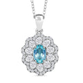 Certified & Appraised Rhapsody AAAA Paraiba Tourmaline and E-F VS2 Diamond 2.00 ctw Pendant Necklace in 950 Platinum 5.78 Grams 20 Inches - Sticky add to cart bar