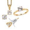 Yellow Gold Over Sterling Silver