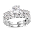 Set of 2 - Golconda Topaz Stackable Ring (Size 5.0) in Platinum Over Sterling Silver 2.75 ctw - Sticky add to cart bar