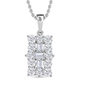 Golconda Topaz 2.65 ctw Vintage Boat Style Pendant Necklace 20 Inches in Platinum Over Sterling Silver - Sticky add to cart bar
