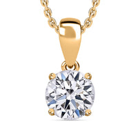 IGI Certified 950 Platinum Luxuriant Lab Grown Diamond (E-F, VS) Pendant Necklace (20 Inches) 1.00 ctw