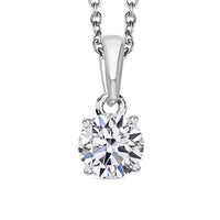 IGI Certified 950 Platinum Luxuriant Lab Grown Diamond (E-F, VS) Pendant Necklace (20 Inches) 1.00 ctw