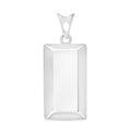 14K White Gold Bar Pendant Necklace (20 Inches) (2 g) - Sticky add to cart bar