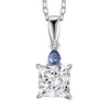 Lab Grown Diamond & Ceylon Blue Sapphire