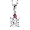Lab Grown Diamond & Rubellite