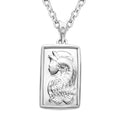 Koi Fish Pendant Necklace in 10K White Gold 2 Grams 20 Inches - Sticky add to cart bar