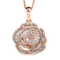 Natural Pink Diamond (I3) 1.00 ctw Pendant Necklace (20 Inches) in 18K Vermeil Rose Gold Over Sterling Silver - Sticky add to cart bar