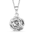 Rose Pendant Necklace in 950 Platinum 4.02 Grams 18 Inches - Sticky add to cart bar