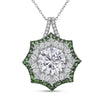 Moissanite & Tsavorite Garnet