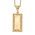 Mirage Collection Bar Pendant Necklace in 10K Yellow Gold 18 Inches 1.10 Grams - Sticky add to cart bar