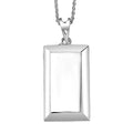 Bar Pendant Necklace 20 Inches in Rhodium Over Sterling Silver 2 Grams - Sticky add to cart bar