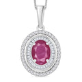 Luxoro Premium Kagem Zambian Emerald and G-H I2 Diamond Pendant Necklace 20 Inches in 10K White Gold 2.25 ctw - Sticky add to cart bar