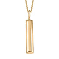 Eterna Bar Pendant Necklace in 10K Yellow Gold 3.50 Grams 20 Inches - Sticky add to cart bar