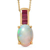 Ethiopian Welo Opal & Niassa Ruby