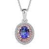 Tanzanite & Lab Grown Pink Diamond