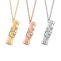 Set of 3 Simulated Multi Color Diamond Kaleidoscope Pendant Necklace in ION Plated YG, RG and Stainless Steel (30-32 Inches) 2.40 ctw (Del. In 10-12 Days)