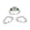 Moissanite & Chrome Diopside