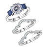 Moissanite & Masoala Sapphire