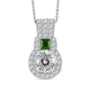 Moissanite & Chrome Diopside