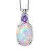 Ethiopian Welo Opal & Purple Sapphire