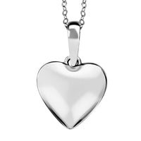 Rhapsody 950 Platinum Heart Pendant Necklace 18 Inches 5.34 Grams