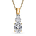 IGI Certified Luxuriant Lab Grown Diamond E-F VS 1.35 ctw Pendant Necklace in 10K Yellow Gold 20 Inches - Sticky add to cart bar