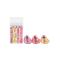 Fruta Loco 4 Piece Lip Gloss Set and Fickle Heart 3 Piece Lip Oil Set