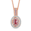 D'Joy Premium Mahenge Spinel and Multi Gemstone 0.75 ctw Rose Regalia Pendant Necklace 20 Inches in 18K Vermeil Rose Gold Over Sterling Silver - Sticky add to cart bar