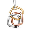 D'Joy Interlocking Pendant Necklace (20 Inches) in 18K Vermeil YG, RG and Rhodium Over Sterling Silver 6.60 Grams - Sticky add to cart bar