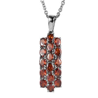 EverTrue Simulated Multi Color Diamond Pendant Necklace (20 Inches) in Stainless Steel 3.75 ctw
