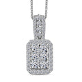 Luxuriant Lab Grown Diamond (G-H, SI) Halo Pendant Necklace - Sticky add to cart bar